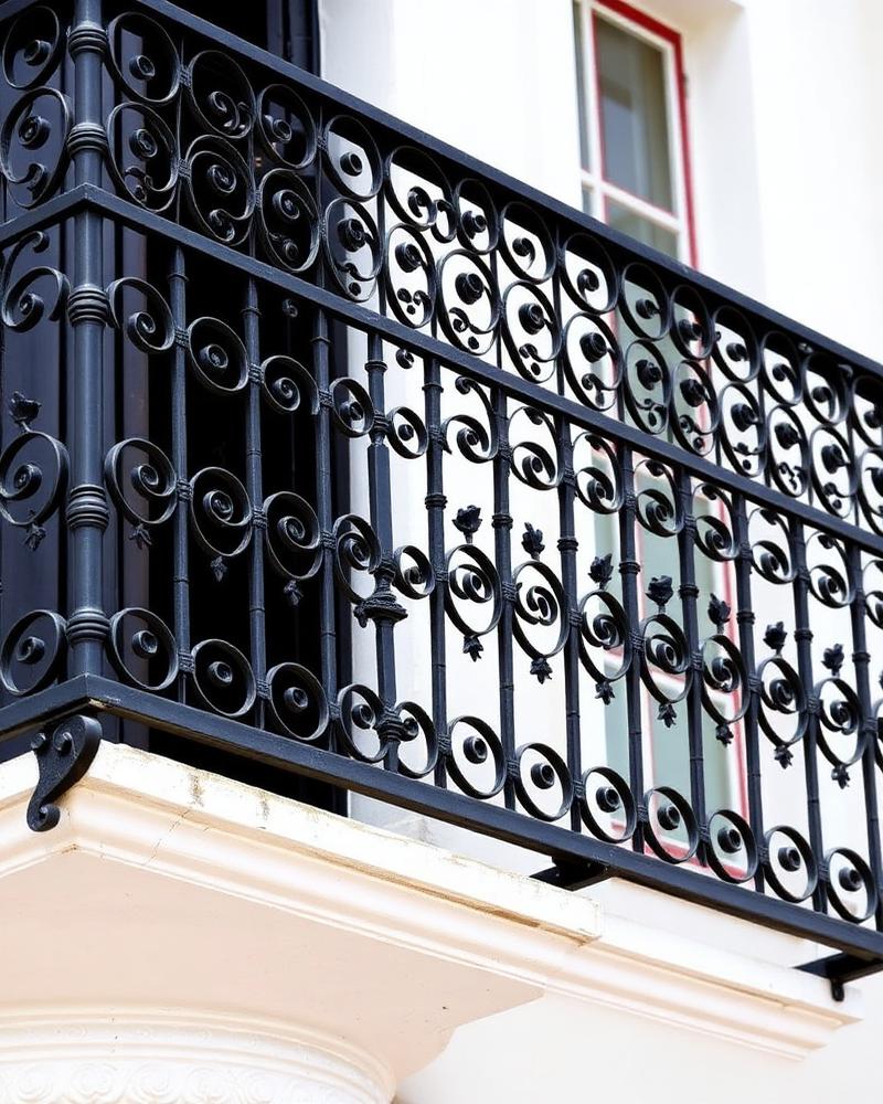 Ornamental Balcony Ornamental steel balcony railing installed in Basseterre, St. Kitts